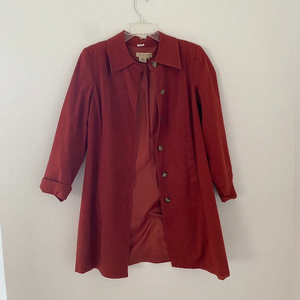 Traditions Rust Fall Pea Coat | size medium